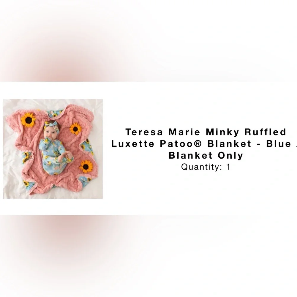 Teresa Marie Minky Ruffled
Luxette Patoo® Blanket - Picture 5 of 5